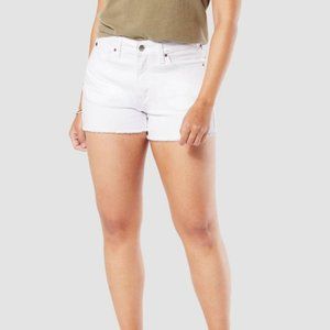 Levi’s Denizen High-Rise White Shorts